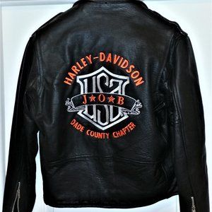 Vintage Motorcycle Leather Club Jacket Size 42R